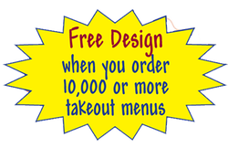 free design when you order 10,000 or more